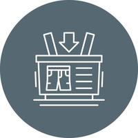 Shopping Basket Vector Icon