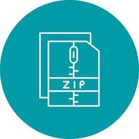 Zip File Vector Icon