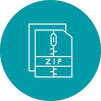 icono de vector de archivo zip