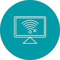 Disconnected Network Vector Icon