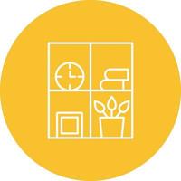 Bookshelf Vector Icon