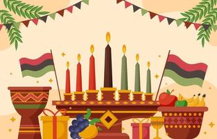 Kwanzaa Festival African Background vector