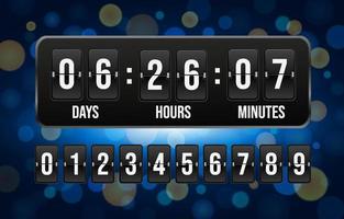 Count Down New Year 2023 Template vector