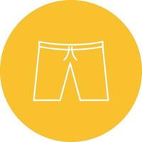 icono de vector de pantalones cortos