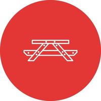 Picnic of Table Vector Icon