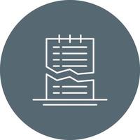 Corrupted List Vector Icon