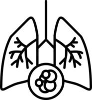 Lung Cancer Creative Icon Design vector