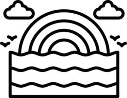 Rainbow Creative Icon Design vector