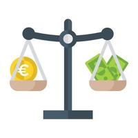 Trendy Money Balance vector