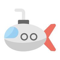 Trendy Cartoon Submarine vector