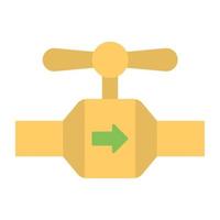 Trendy Pipeline Valve vector