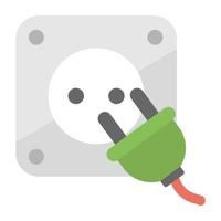 Trendy Power Plug vector