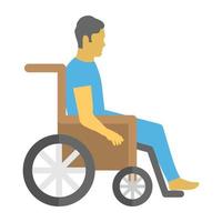 Trendy Disabled Concepts vector