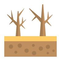 Trendy Drought Concepts vector