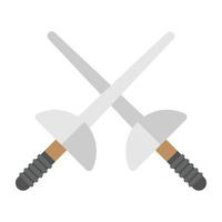 Trendy Sword Fight vector