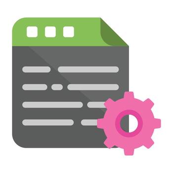Trendy Web Coding vector