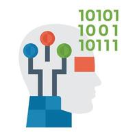 código binario digital vector
