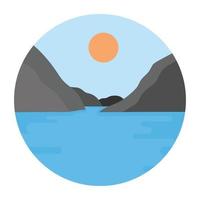 Trendy Island Concepts vector