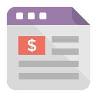 Trendy Financial Website vector
