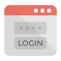 Trendy User Login vector