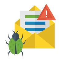 Trendy Spam Mail vector