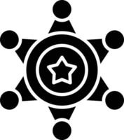Sheriff Creative Icon Design vector