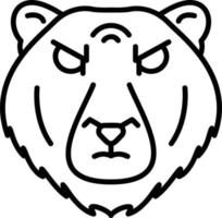 diseño de icono creativo de oso polar vector