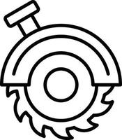 Circular Saw Creative Icon Design vector