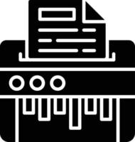 Paper Shredder Creative Icon Design vector