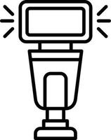 Camera Flash Creative Icon Design vector