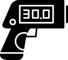 Thermometer Gun Creative Icon Design vector