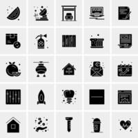 25 iconos de negocios universales vector ilustración de icono creativo para usar en proyectos relacionados con la web y dispositivos móviles