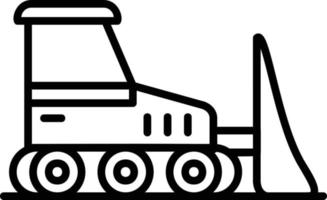 Bulldozer Creative Icon Design vector