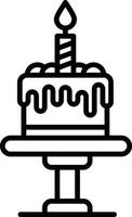 Birthday Cake Creative Icon Design vector