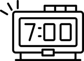 diseño de icono creativo de reloj digital vector