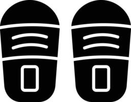 diseño de icono creativo de zapatillas vector