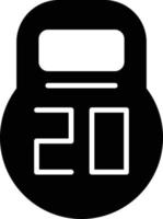 Kettlebell Creative Icon Design vector