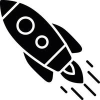 Inclined Rocket Creative Icon Design vector