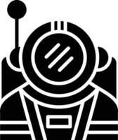 diseño de icono creativo de astronauta vector