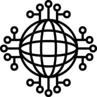 Global Network Creative Icon Design vector