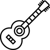 diseño de icono creativo de guitarra acústica vector