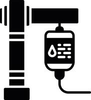 diseño de icono creativo de transfusión de sangre vector