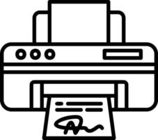 Printer Creative Icon Design vector