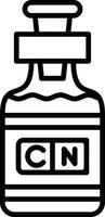 Cyanide Creative Icon Design vector