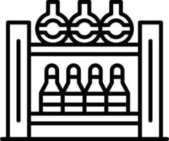 Bottle Rack Creative Icon Design vector