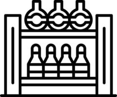 Bottle Rack Creative Icon Design vector