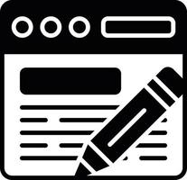 Blog Creative Icon Design vector
