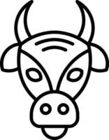 diseño de icono creativo de vaca vector