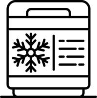 Freezer Creative Icon Design vector