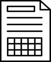 Spreadsheet Creative Icon Design vector